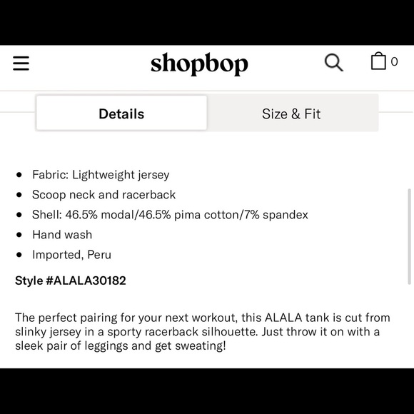 NWT $55 Alala Core Signature Tank in White - Luxury Athleisure Top Size Small - Picture 10 of 14